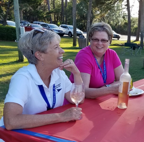 SIBC Games Day, May 18, 2017, Members eat and play at Landings Harbor