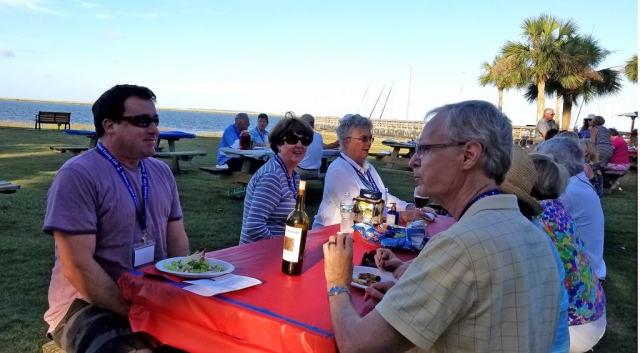 SIBC Games Day, May 18, 2017, Members eat and play at Landings Harbor